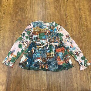 Pan con Chocolate printed top